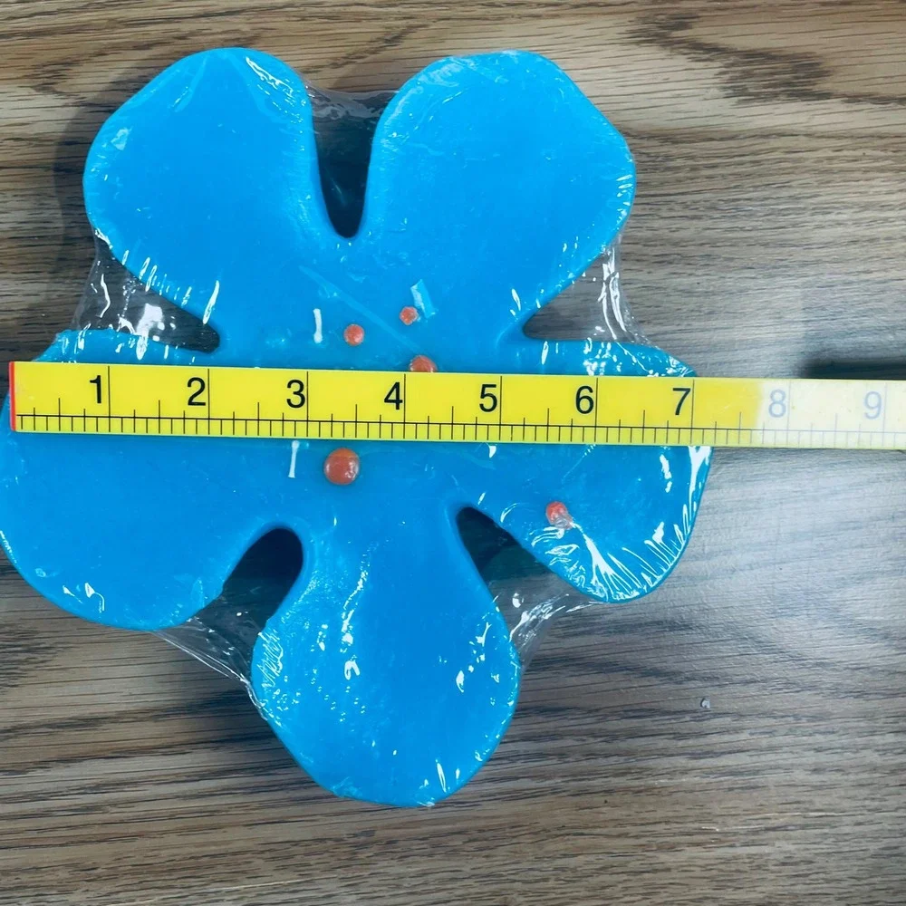 Bright Blue Flower Floating Candle 15 Hour Burn Time - Picture 4 of 5
